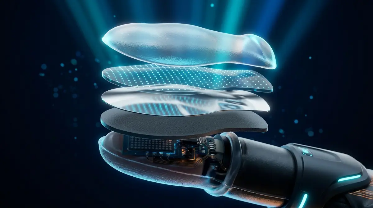 Tactile & visuotactile contact materials, concept render