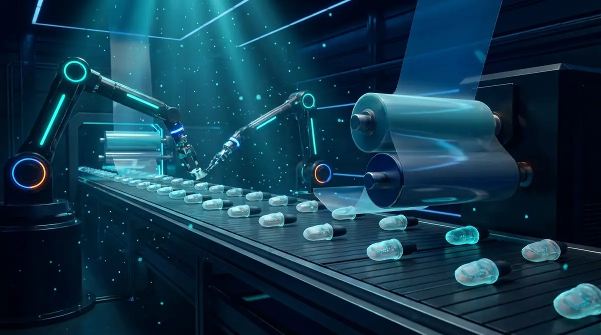 Automated line producing soft contact parts